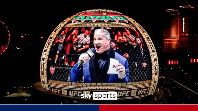 Bruce Buffer on the Sphere in Las Vegas