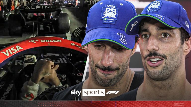 Watch Daniel Ricciardo's emotional final moments in the RB seat at the Singapore Grand Prix.