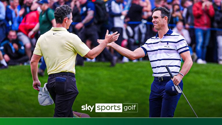 Rory McIlroy and Billy Horschel BMW PGA Championship playoff