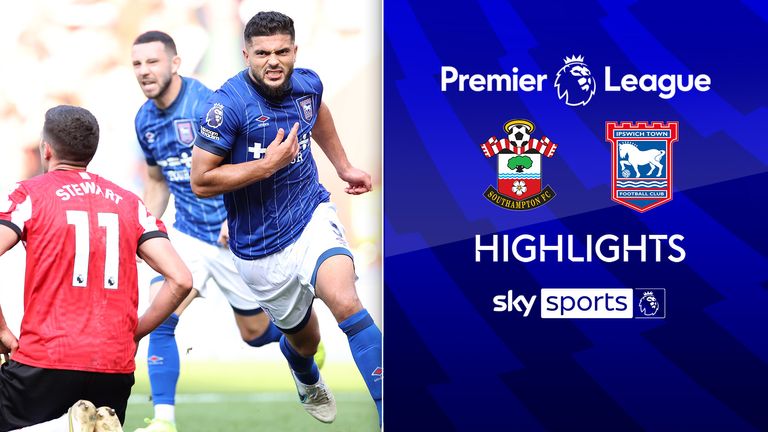 Southampton 1-1 Ipswich | Premier League highlights