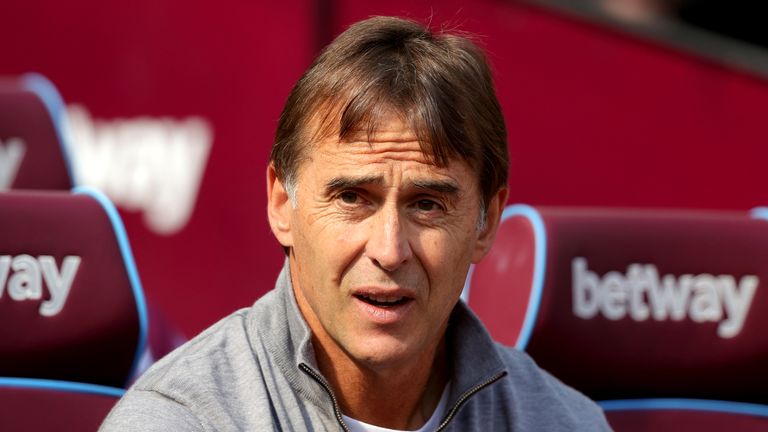 Julen Lopetegui is already under pressure at West Ham