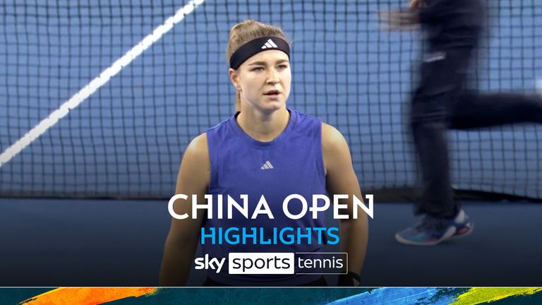 Highlights of Karolina Muchová’s victory over Anna Blinkova from the China Open.