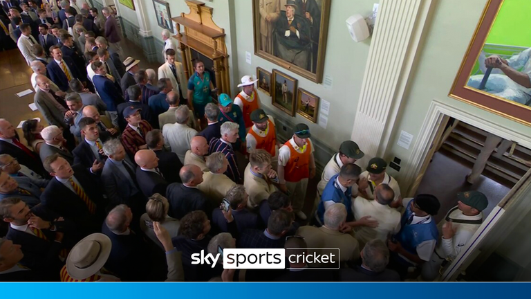 Lord's long room drama.